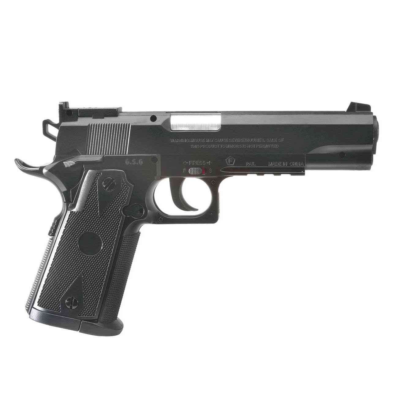 Pistola Airgun  1911 Match  Swiss Arms CO2 Esfera 4 5mm 