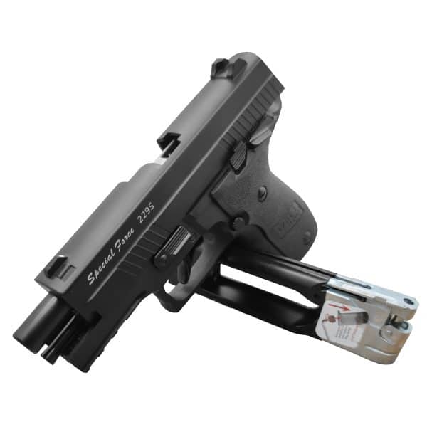Pistola Airgun P226 X-5 Blowback Metal 4,5mm Co2 Kit
