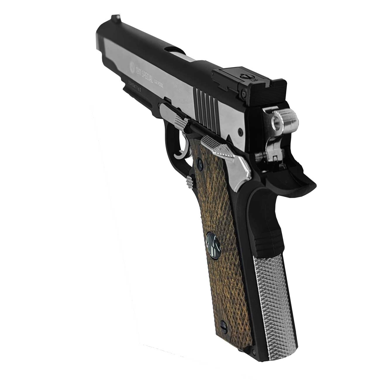 Pistola Airsoft 1911 Special Combat WG 6mm Metal Slide + Coldre