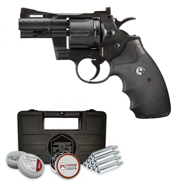 Revólver de Chumbinho Colt Python 2,5″ Umarex Co2 Kit