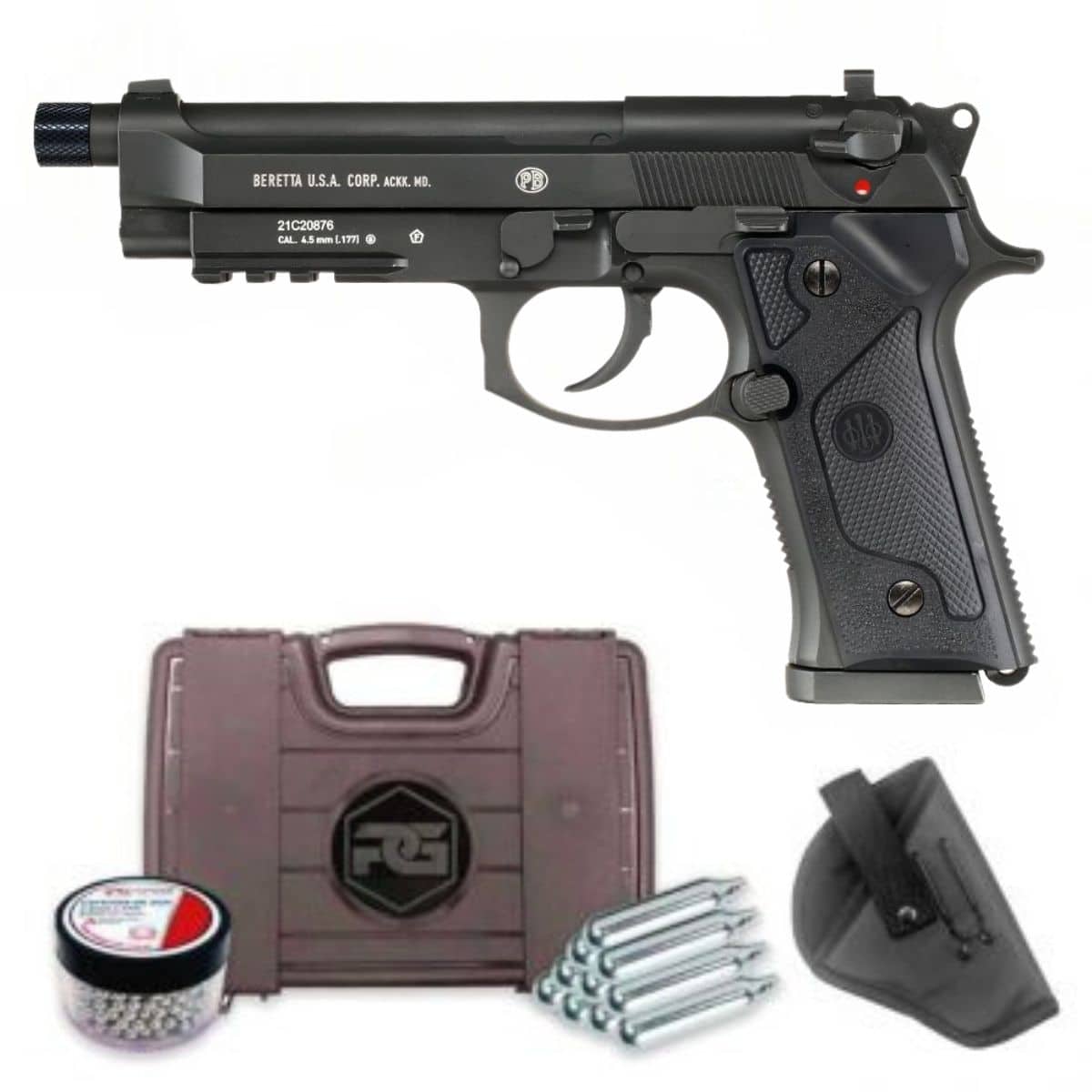 Pistola Gamo Pr776 Revolver Co2 8 Tiros Giratoria Automática