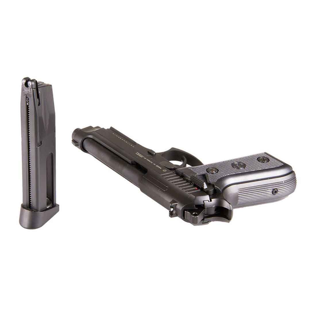 Pistola Airgun PT92 Blowback Full Auto Co2 4,5mm Metal KWC