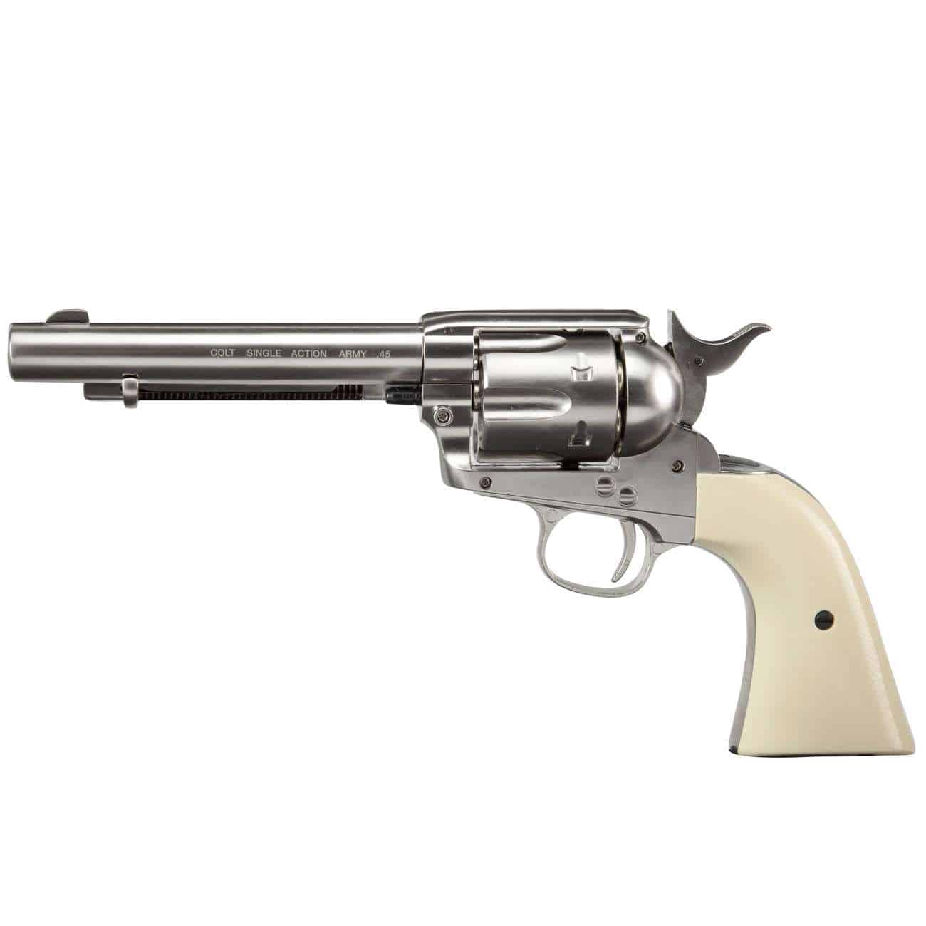 Revólver Colt Single Action Cromado SAA Co2 4,5mm | Prime Guns Revólver Colt Single Action Cromado SAA Co2 4,5mm | Prime Guns